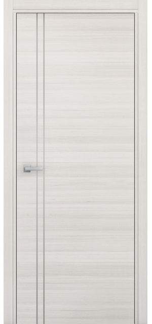 Nova 2V Braga Crema Matrix CPL Modern Single Pre-hung Door - Doors and Beyond