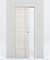 Nova 2V Braga Crema Matrix Laminated Modern Pocket Door - Doors and Beyond