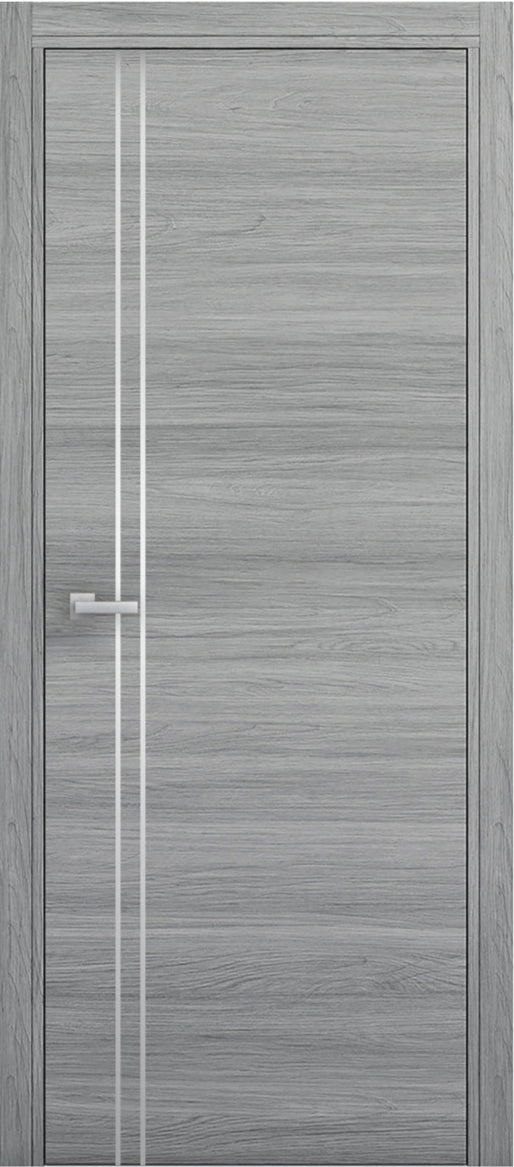 Nova 2V  Braga Olmo Matrix CPL Modern Single Pre-hung Door - Doors and Beyond