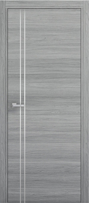 Nova 2V  Braga Olmo Matrix CPL Modern Single Pre-hung Door - Doors and Beyond