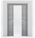 Nova 2V Braga Olmo Matrix Laminated Modern Double Pocket Door - Doors and Beyond