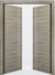 Nova 2V  Braga Palissandro  Matrix CPL  Modern Double Pre-Hung Door