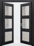 Nova 3-Lite Braga Blu  Matrix CPL  Modern Double Pre-Hung Door