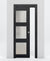 Nova 3-Lite Braga Blu Matrix Laminated Modern Pocket Door - Doors and Beyond