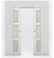 Nova 3-Lite Braga Crema Matrix Laminated Modern Double Pocket Door - Doors and Beyond