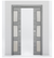 Nova 3-Lite Braga Olmo Matrix Laminated Modern Double Pocket Door - Doors and Beyond