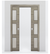 Nova 3-Lite Braga Palissandro Matrix Laminated Modern Double Pocket Door - Doors and Beyond