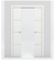Nova 3H Braga Bianco Matrix Laminated Modern Double Pocket Door - Doors and Beyond
