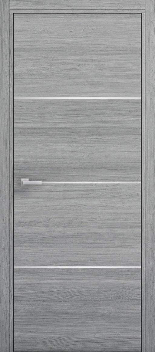 Nova 3H Braga Olmo Matrix CPL Modern Single Pre-hung Door - Doors and Beyond