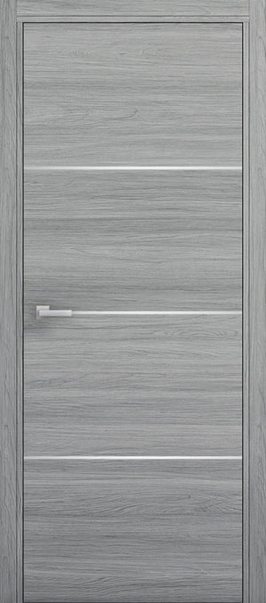Nova 3H Braga Olmo Matrix CPL Modern Single Pre-hung Door - Doors and Beyond