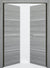 Nova 3H Braga Olmo Matrix CPL  Modern Double Pre-Hung Door