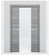 Nova 3H Braga Olmo Matrix Laminated Modern Double Pocket Door - Doors and Beyond