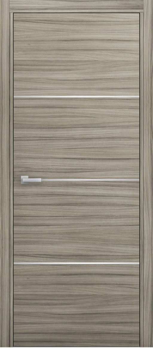 Nova 3H Braga Palissandro  Matrix CPL Modern Single Pre-hung Door - Doors and Beyond