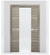 Nova 3H Braga Palissandro Matrix Laminated Modern Double Pocket Door - Doors and Beyond