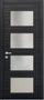 Nova 4-Lite Braga Blu  Matrix CPL Modern Single Pre-hung Door