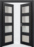 Nova 4-Lite Braga Blu  Matrix CPL  Modern Double Pre-Hung Door
