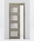 Nova 4-Lite Braga Palissandro Matrix Laminated Modern Pocket Door - Doors and Beyond