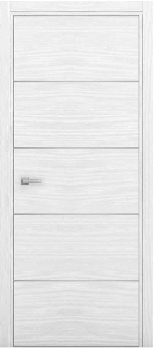 Nova 4H Braga Bianco Matrix CPL Modern Single Pre-hung Door - Doors and Beyond
