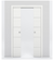 Nova 4H Braga Bianco Matrix Laminated Modern Double Pocket Door - Doors and Beyond