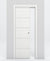 Nova 4H Braga Bianco Matrix Laminated Modern Pocket Door - Doors and Beyond