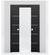 Nova 4H Braga Blu Matrix Laminated Modern Double Pocket Door - Doors and Beyond