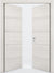 Nova 4H Braga Crema Matrix CPL  Modern Double Pre-Hung Door