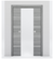 Nova 4H Braga Olmo Matrix Laminated Modern Double Pocket Door - Doors and Beyond