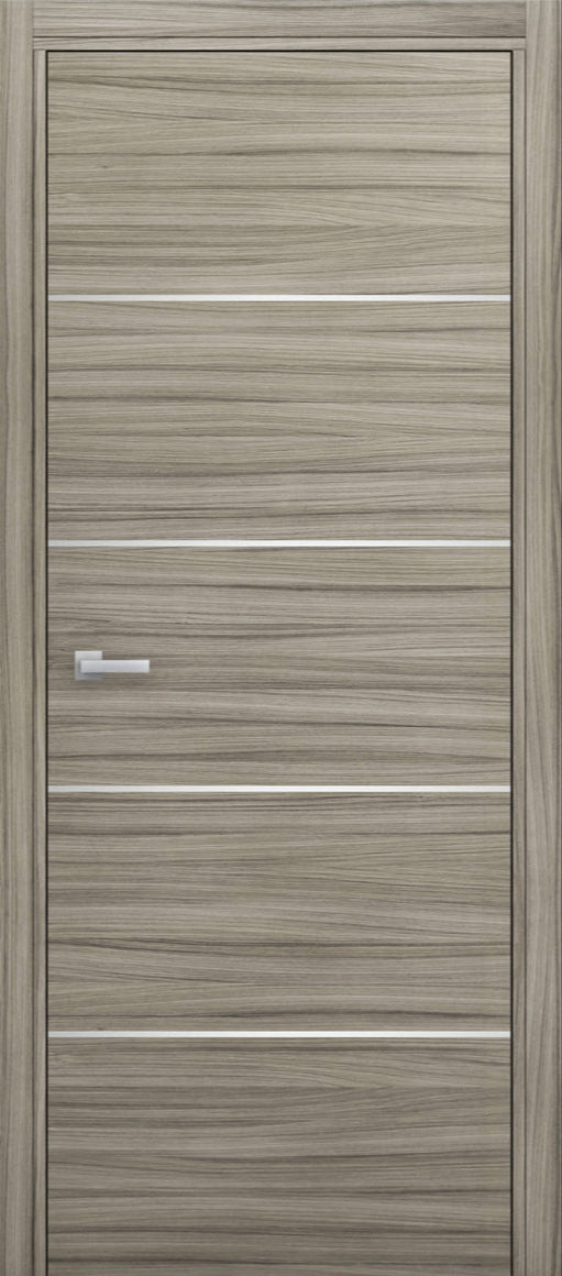 Nova 4H Braga Palissandro  Matrix CPL Modern Single Pre-hung Door - Doors and Beyond