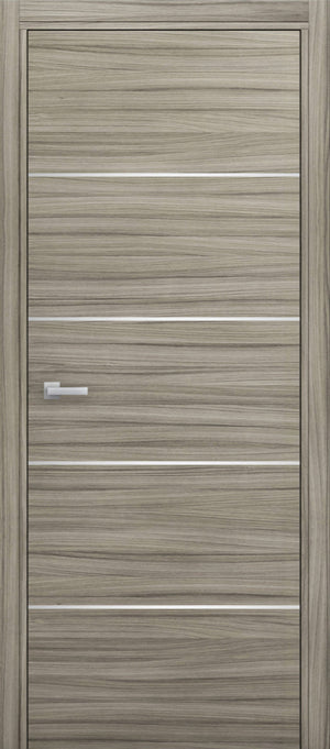 Nova 4H Braga Palissandro  Matrix CPL Modern Single Pre-hung Door - Doors and Beyond