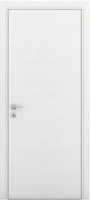 Nova Flush Braga Bianco Matrix CPL Modern Single Pre-Hung Door - Doors and Beyond