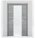 Nova Flush Braga Olmo Matrix Laminated Modern Double Pocket Door - Doors and Beyond
