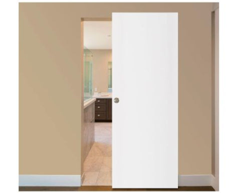 Nova Glam Pro 001 Soft White Laminated Modern Magic Door - Doors and Beyond