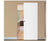 Nova Glam Pro 001 Soft White Laminated Modern Magic Door