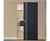 Nova Glam Pro 002 Soft Black Laminated Modern Magic Door
