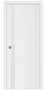 Nova Glam Pro 002 Soft White Laminated Modern Pocket Door