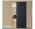 Nova Glam Pro 003 Soft Black Laminated Modern Magic Door