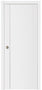 Nova Glam Pro 003 Soft White Laminated Modern Pocket Door