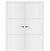 Nova Glam Pro 006 Soft White Laminated Modern Double Pre-Hung Door
