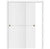 Nova Glam Pro 007 Soft White Laminated Modern Bypass Door