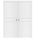 Nova Glam Pro 008 Soft White Laminated Modern Double Pocket Door