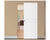 Nova Glam Pro 008 Soft White Laminated Modern Magic Door