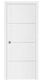 Nova Glam Pro 009 Soft White Laminated Modern Pocket Door