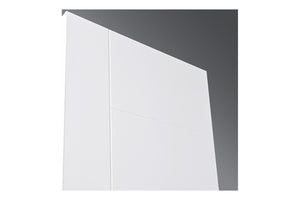 Nova Groove Soft White Laminated Modern Pre-Hung Door - Doors and Beyond