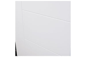 Nova Groove Soft White Laminated Modern Pre-Hung Door - Doors and Beyond