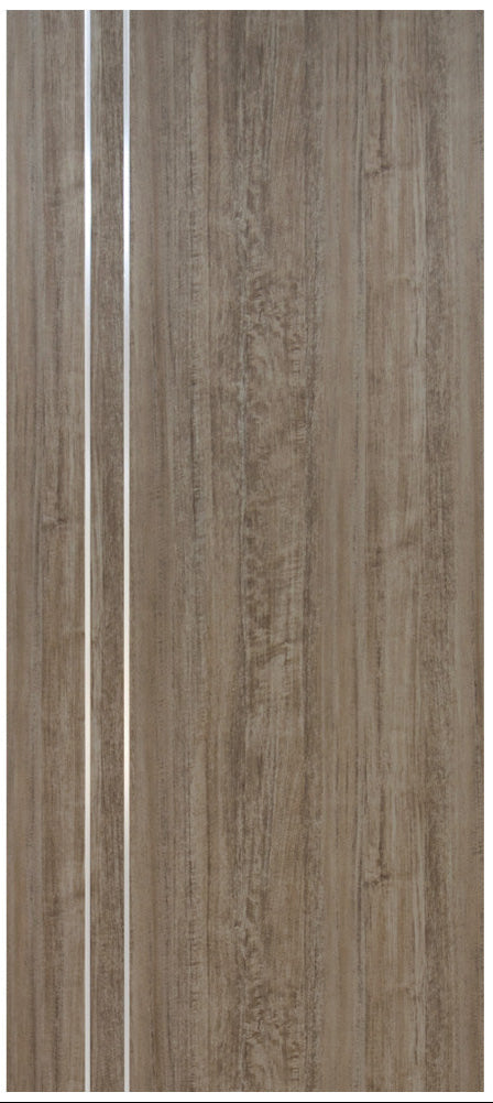 Nova HG002 Dark Aloe Wood Laminated Modern Door Slab - Doors and Beyond