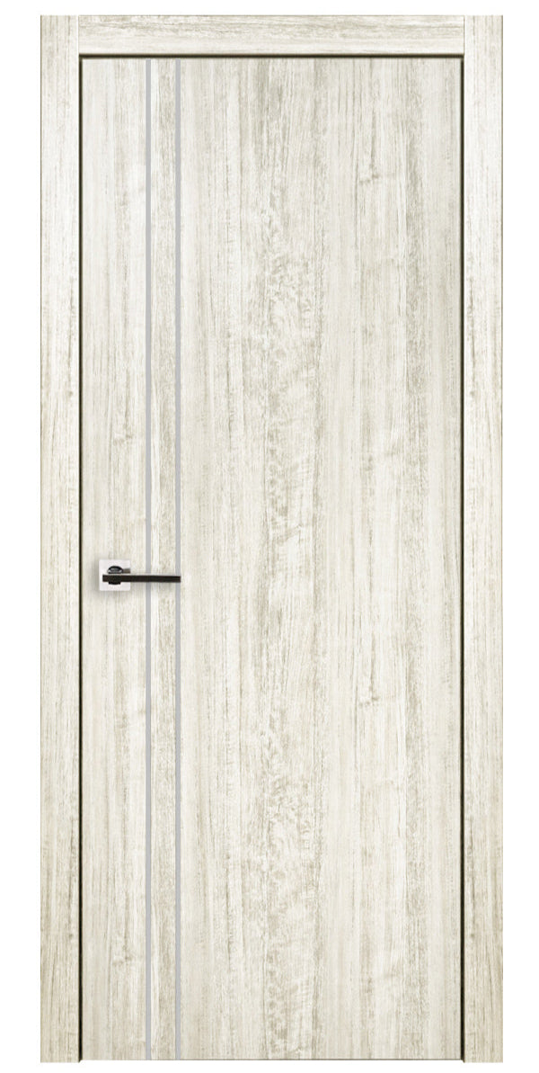 Nova HG002 Light Aloe Wood Laminated Modern Single Pre-Hung Door - Doors and Beyond