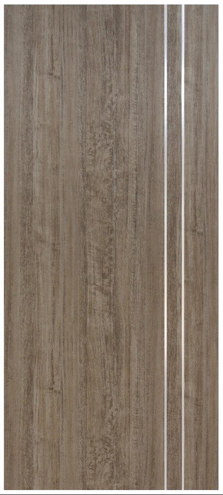 Nova HG002VR Dark Aloe Wood Laminated Modern Door Slab - Doors and Beyond