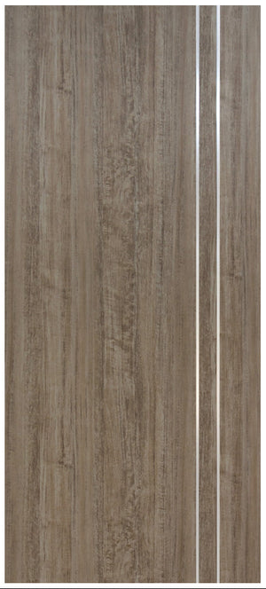Nova HG002VR Dark Aloe Wood Laminated Modern Door Slab - Doors and Beyond
