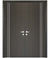 Nova HG002VR Japan Oak Laminated Modern Double Pre-Hung Door