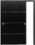 Nova HG008 Black Ash Laminated Modern Bypass Door